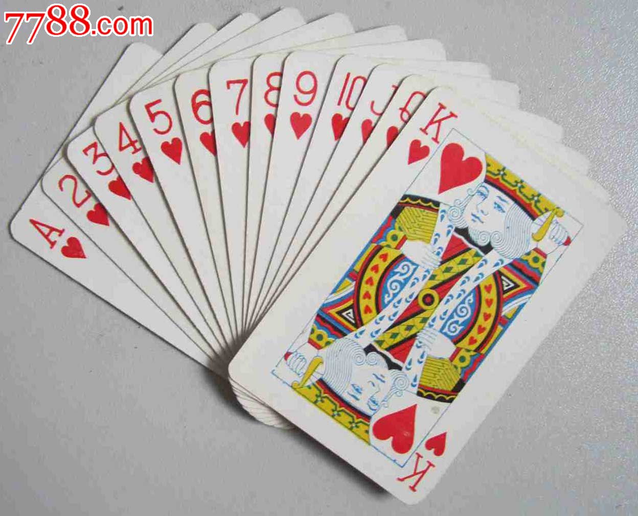 塑光四喜扑克(扑克牌),扑克牌,普通扑克,年代不详,其他图案,矩形,纸质