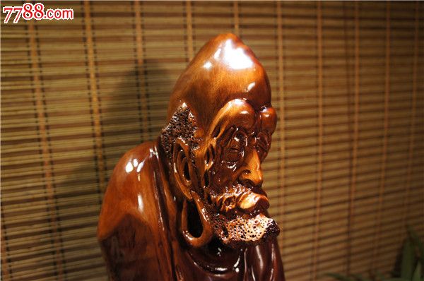 精品红樟木根雕达摩木雕礼品收藏