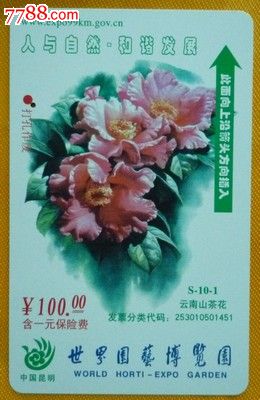 昆明世博园磁卡门票-价格:4元-se17543355-旅