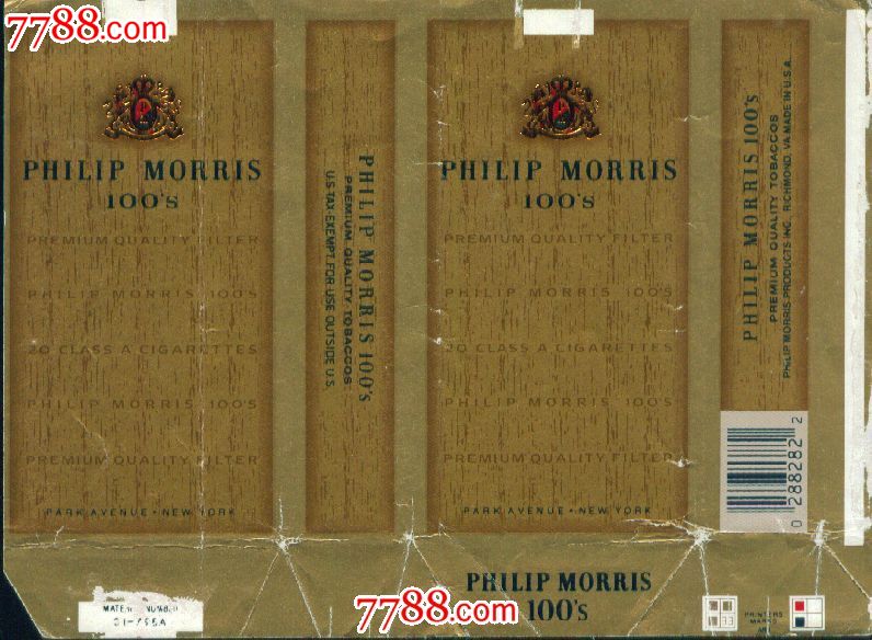 philipmorris(菲利普·莫里斯)100s:——100s旧标——