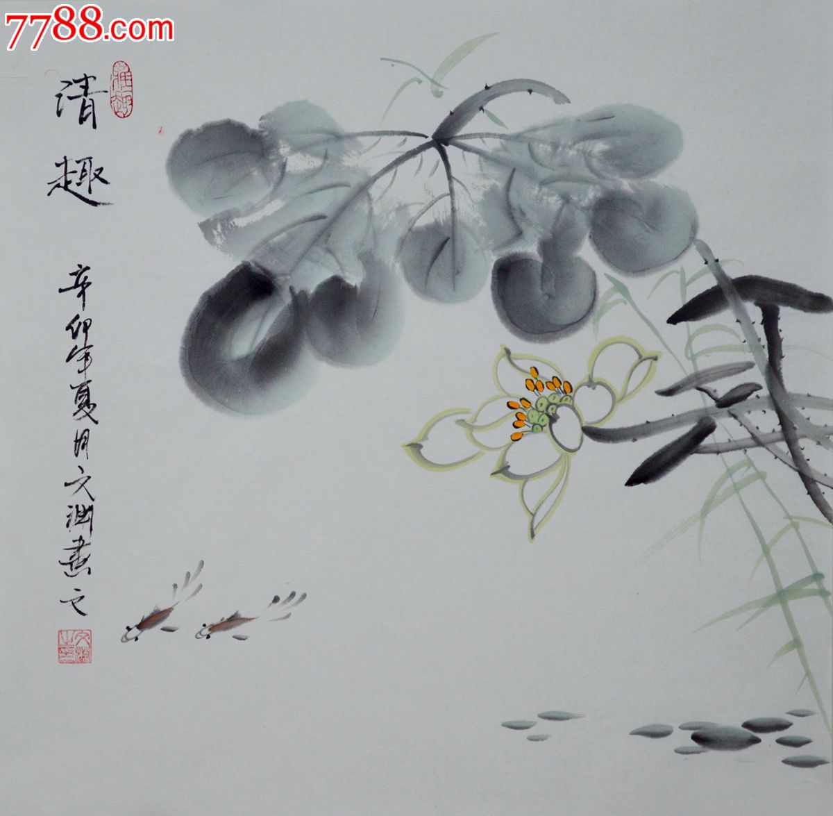国画写意花鸟画小品hn0507