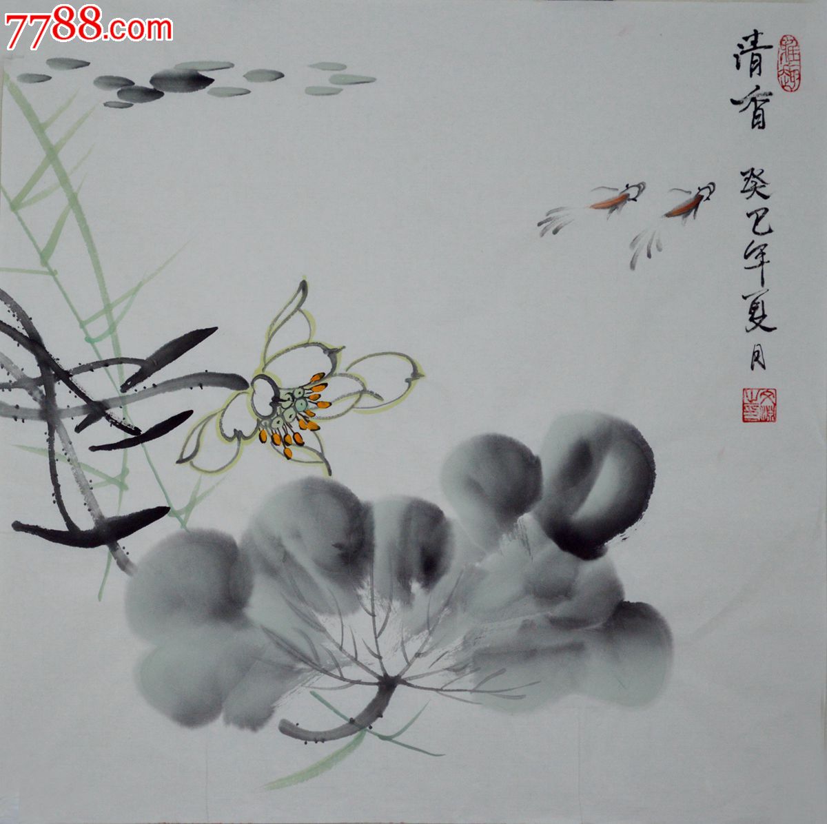国画写意花鸟画小品hn0509