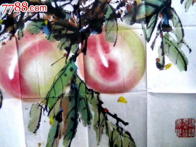 潍坊名家王寿龙--大寿图,花鸟国画原作,竹木画原画,水墨/写意画法