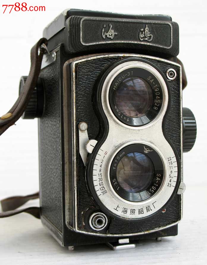 极少见的老款海鸥4B型120双镜头反光式照相机