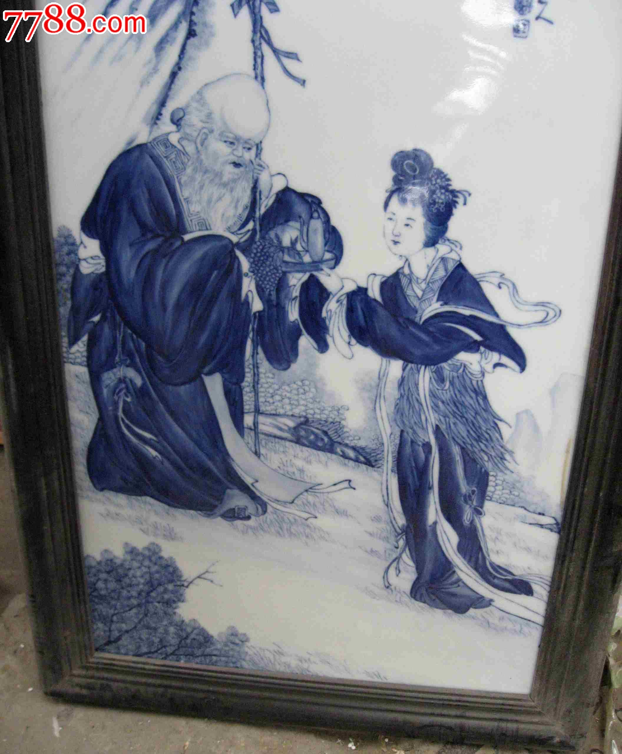 王步青花瓷板画-价格:6900元-se20193914-瓷板画-零售
