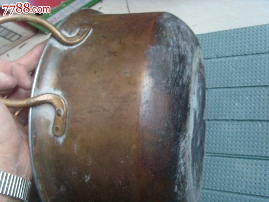 双耳黄铜挂锡锅