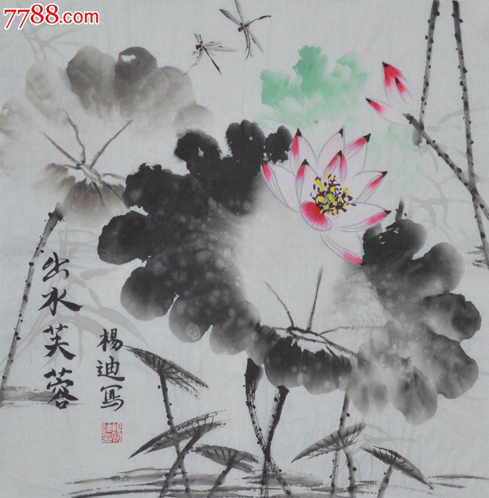 三尺斗方小品花鸟画荷塘清韵些列作品九