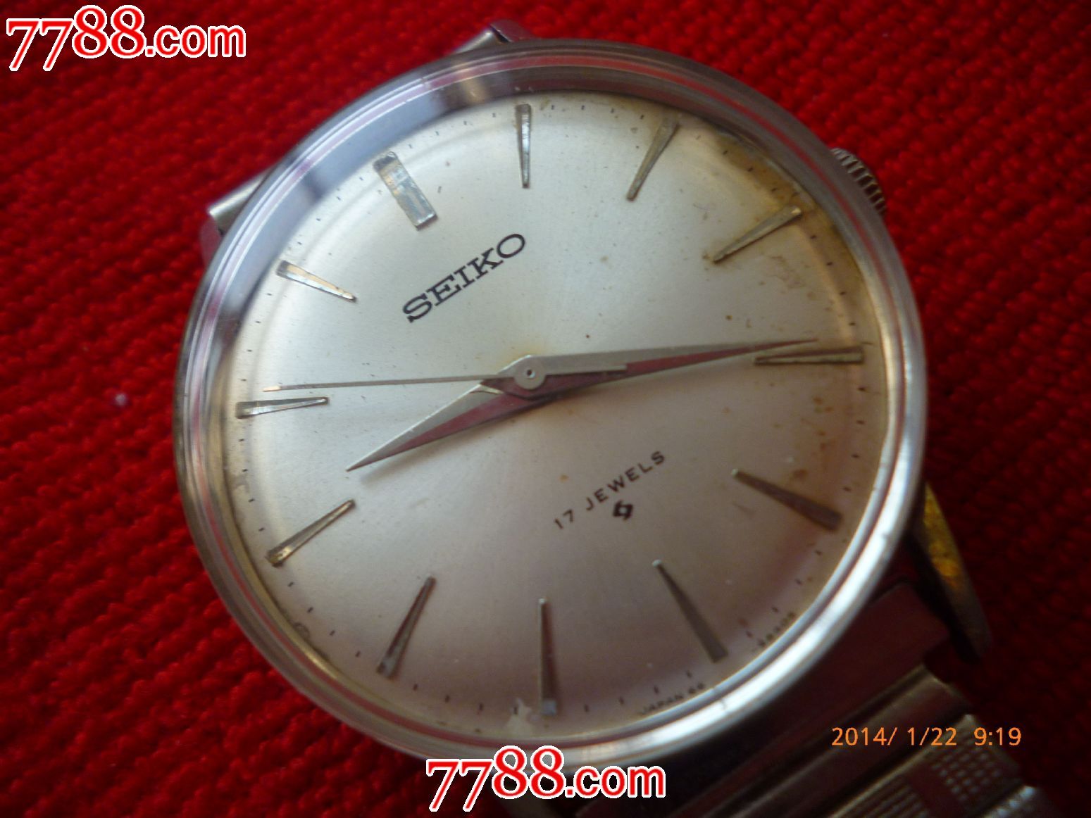 进口日本的漂亮美品压盖古董老表【精工】男士