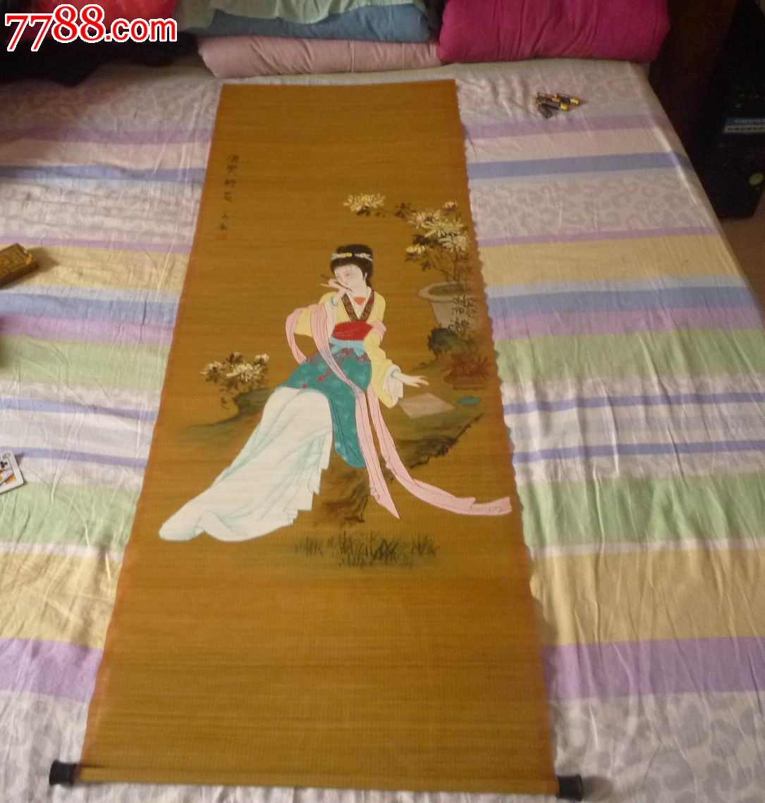 怀旧经典收藏手绘<em>宋代</em>著名<em>女诗人</em>李清照诗意人