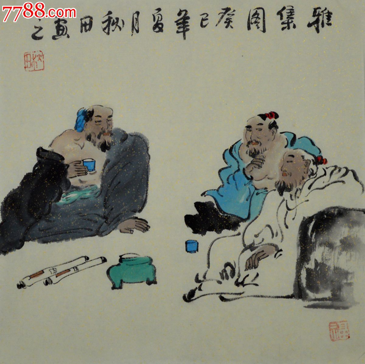 品种: 人物国画原作-人物国画原作 属性: 历史故事画原画,,水墨/写意