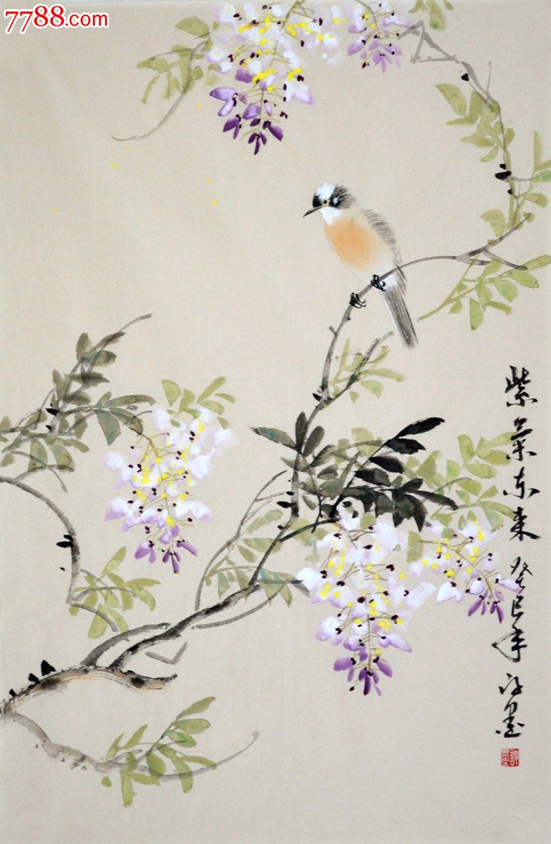 国画原作 属性: 竹木画原画,,水墨/写意画法,,2010-2019年,,其他尺寸