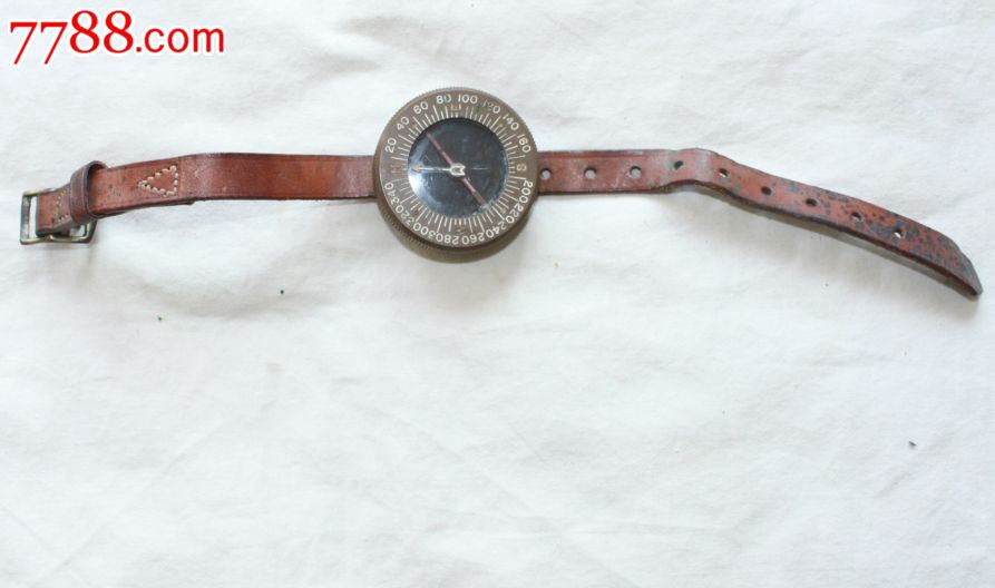 二战美军伞兵碗带式指北针_罗盘\/指南针_藏镜