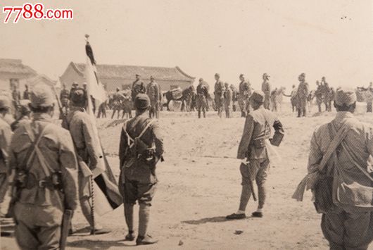 日军侵华罪证日军集结在河北省盐山县准备向山