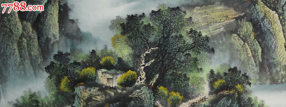 丈二巨幅山水画作品《江山如画》