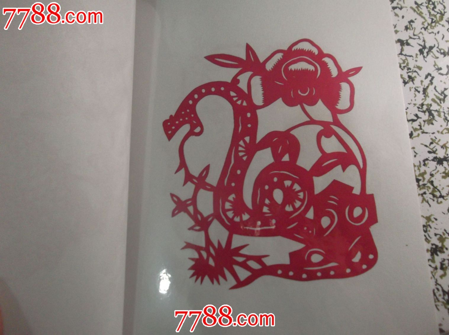 中国民间剪纸《十二生肖》12张