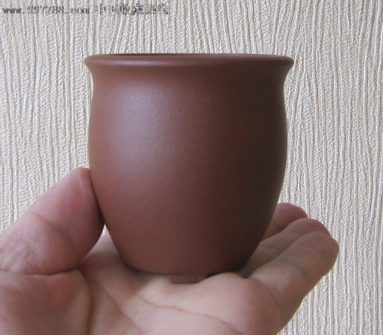 小芳制紫砂束颈小圆缸形盆