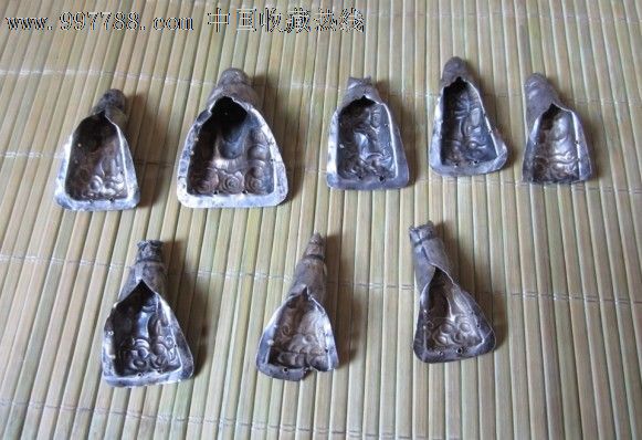 老物件:8仙小银人