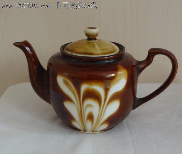 古玩文革时期瓷器老茶壶