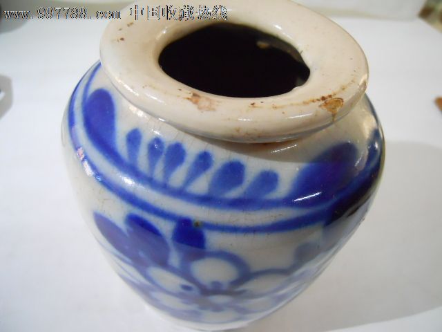 民国青花罐