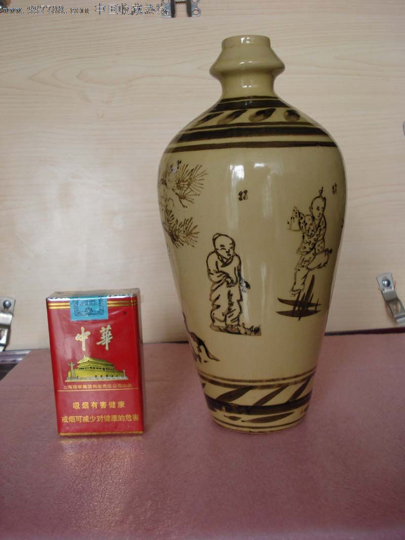 老酒瓶(有1条冲线)_价格20元_第1张_中国收藏热线
