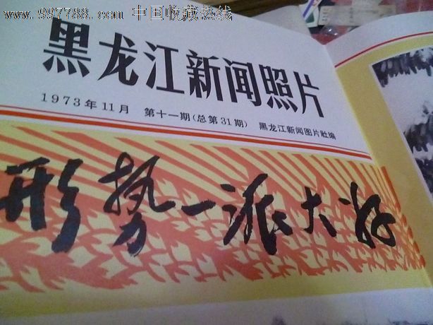 黑龙江新闻照片我省农业战线形势一片大好!知青内容!1973年!