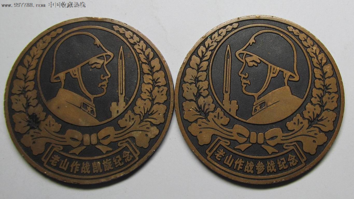 9厘米,军功章/勋章,战役纪念章,解放军,中国内地,八十年代(20世纪),铜
