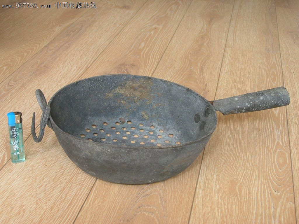 民国边疆特大号全铜漏勺漏锅古老少见