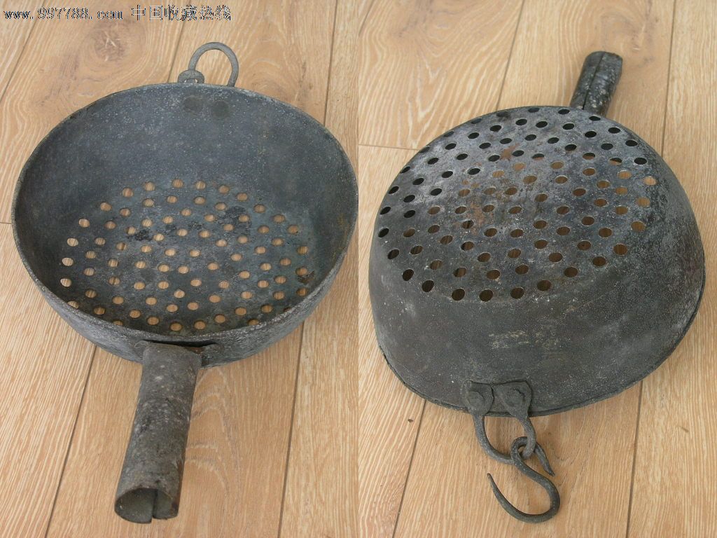 民国边疆特大号全铜漏勺漏锅古老少见