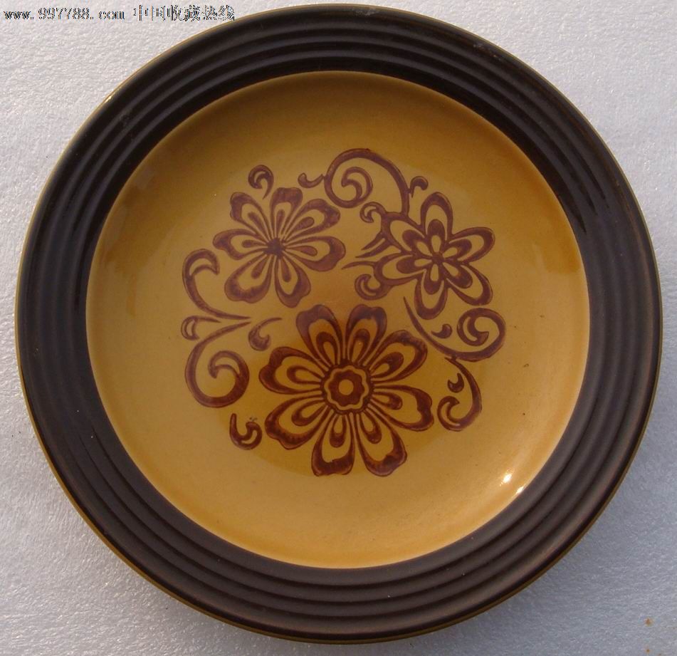 铜官窑釉下彩花盘