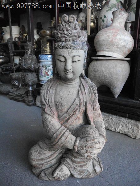 唐代木雕观音-价格:2000元-se16045237-木佛像/人像-零售-中国收藏