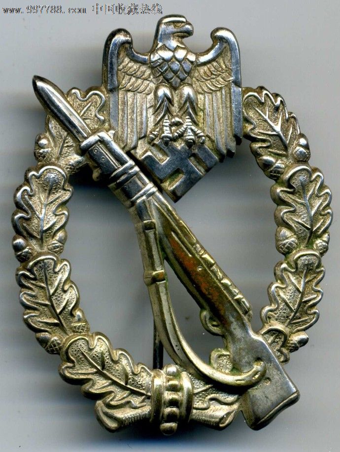 早期版本二战德国原品步兵突击奖章.