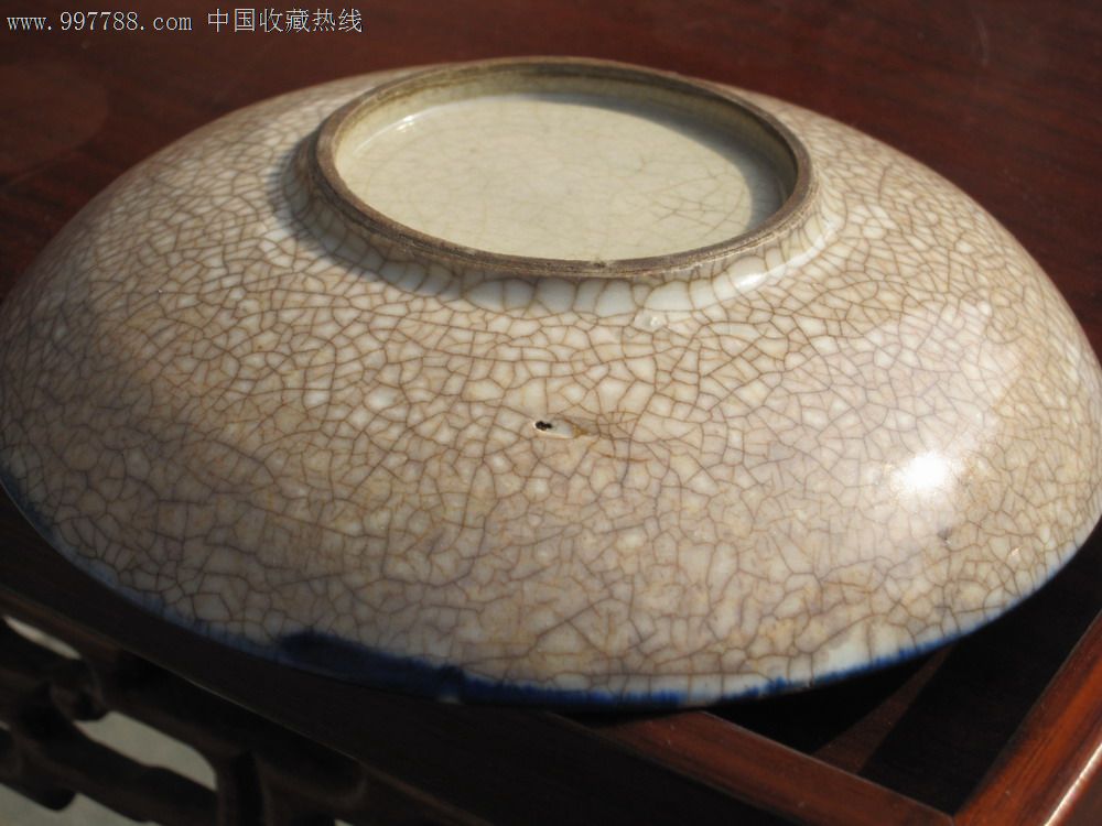 清代哥釉青花盘