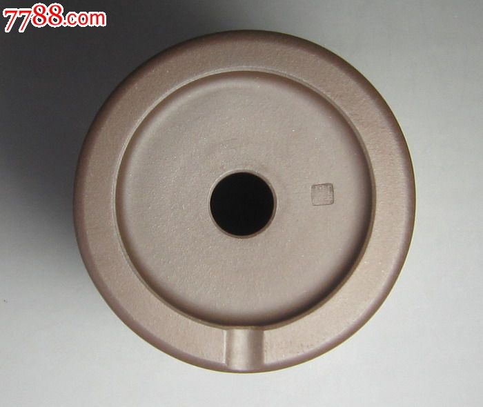 陈志云全手工制范小君精刻高圆形签筒盆 宜兴紫砂盆