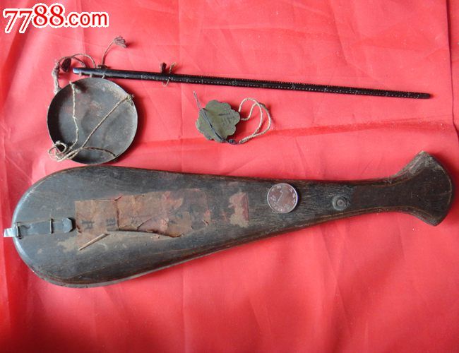 小步古玩※清代老等子戥子老乌木秤杆称中药工具_价格220元_第1张