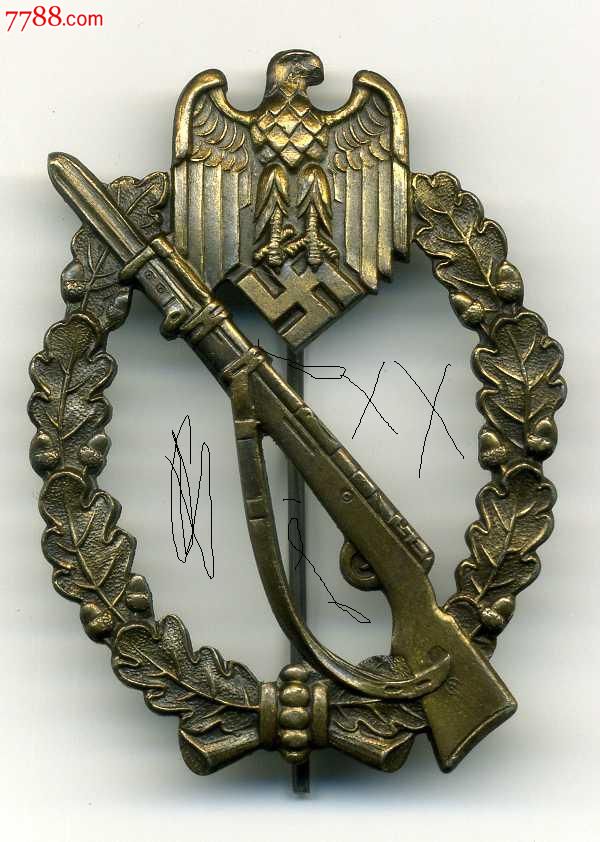 全品第三帝国铜级步兵突击奖章.