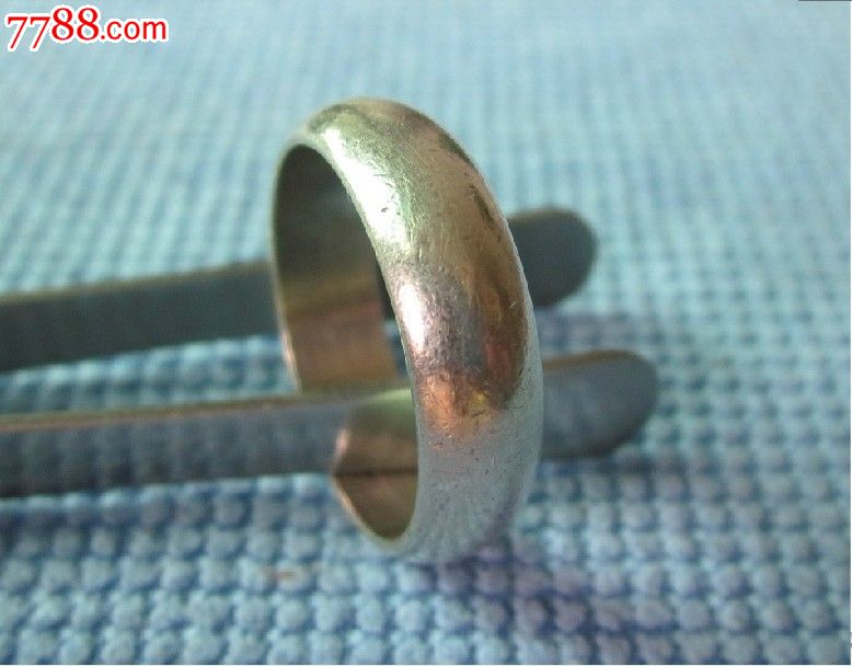 30年代法国老银戒指※素款韭菜边纯银戒指