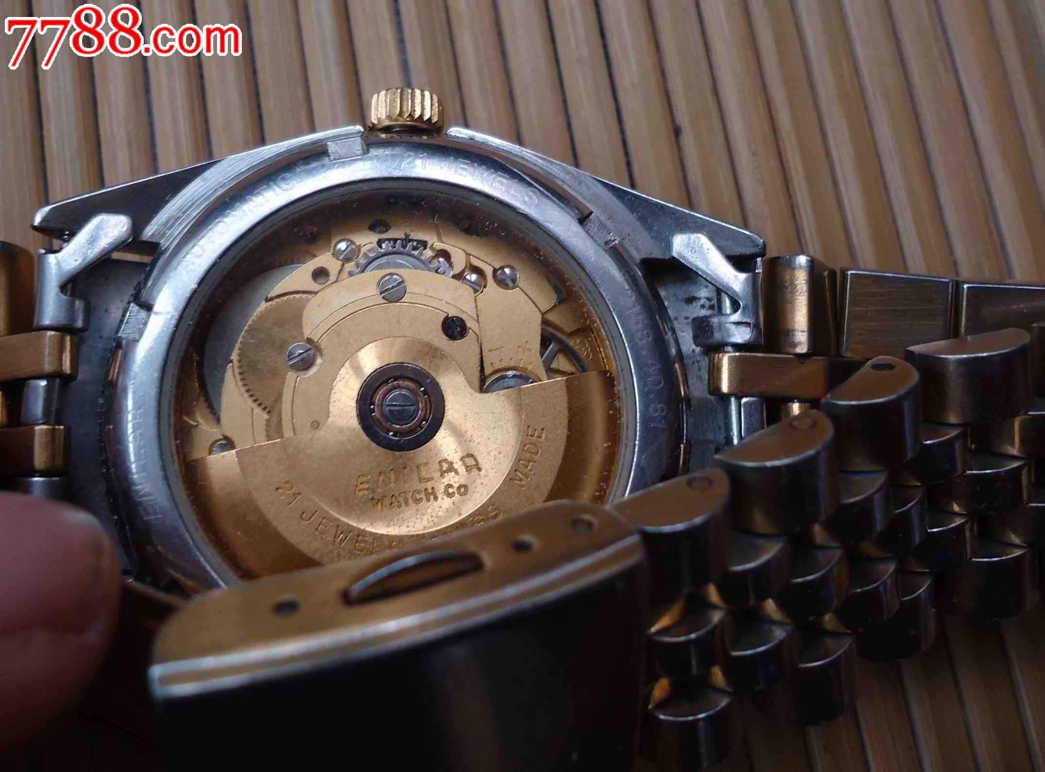 瑞士英纳格手表,金,全自动,双日历,走的正常,正确,无故障