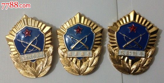 中国人民武装警察*队三手奖章3个全_军功章/勋章_牡丹江小五【中国