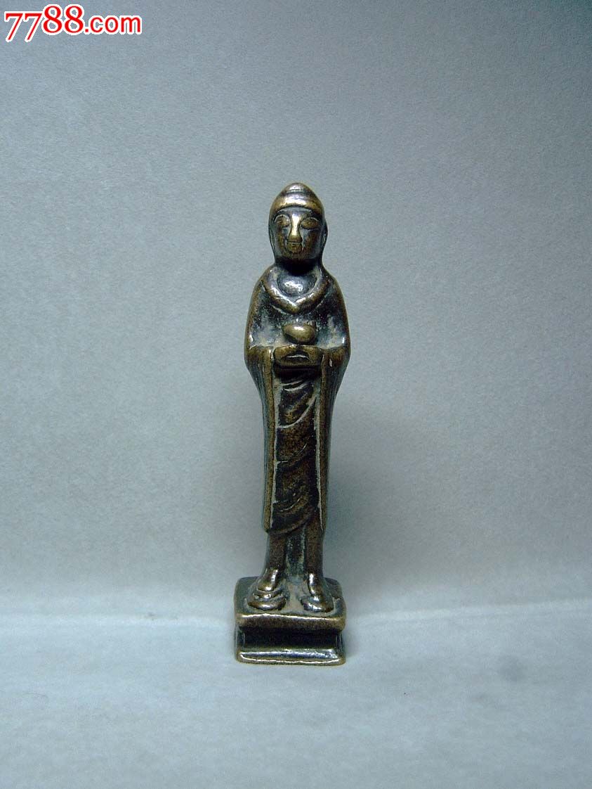 辽金铜佛.高:12.2厘米