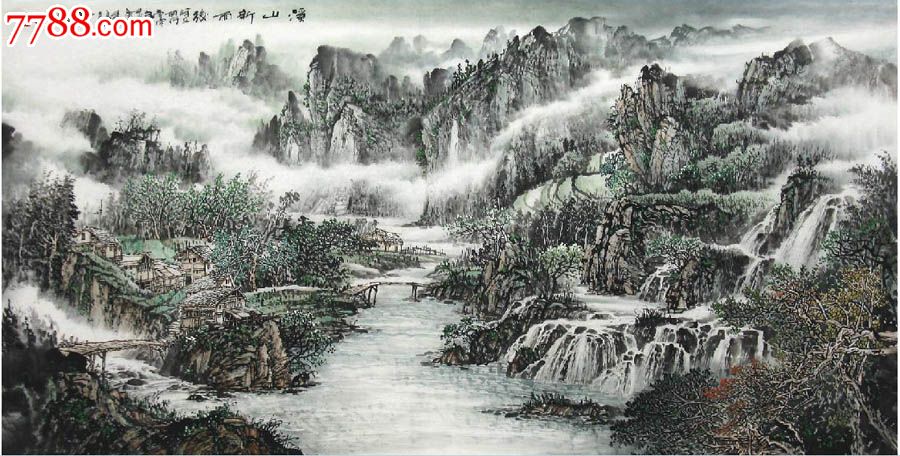 se20814410,a2044 品种: 山水国画原作-山水国画原作 属性: 水墨山水