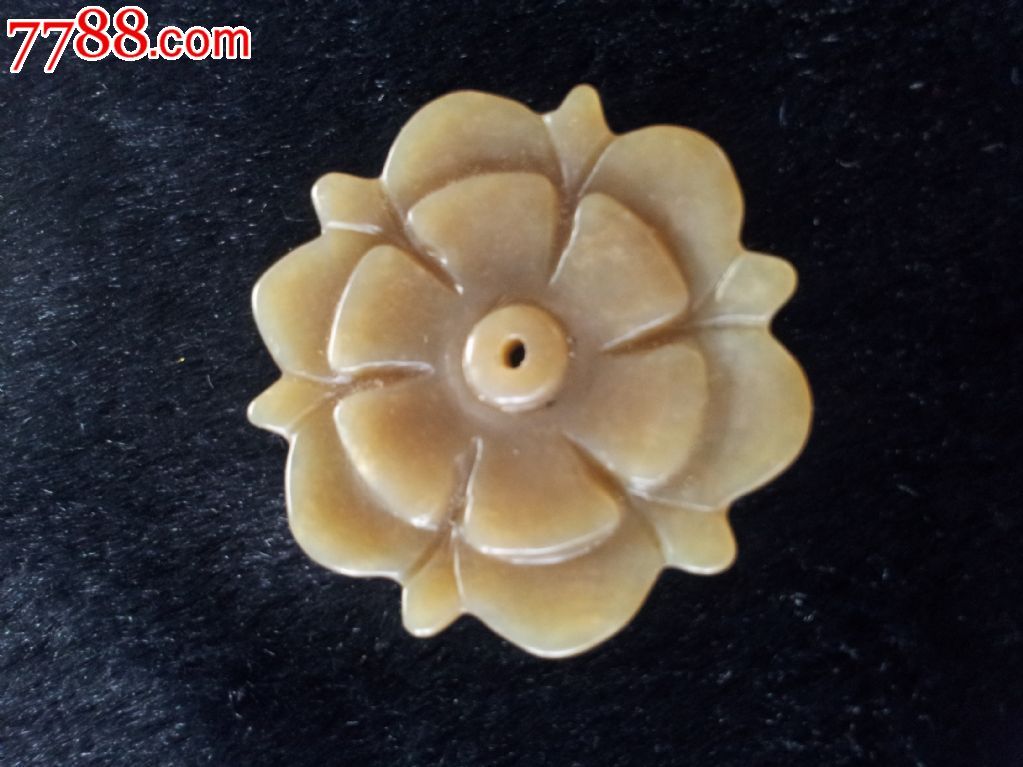 仁玉轩清代和田玉玉花玉花瓣玉花朵古玩杂项老玉古玉收藏2