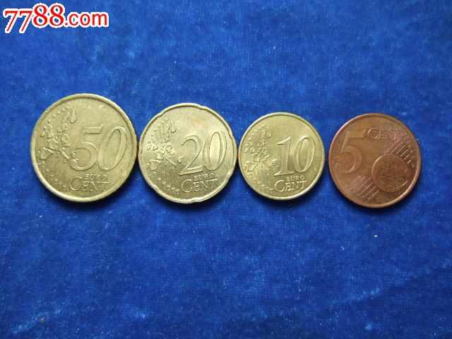 西班牙欧元4枚一套