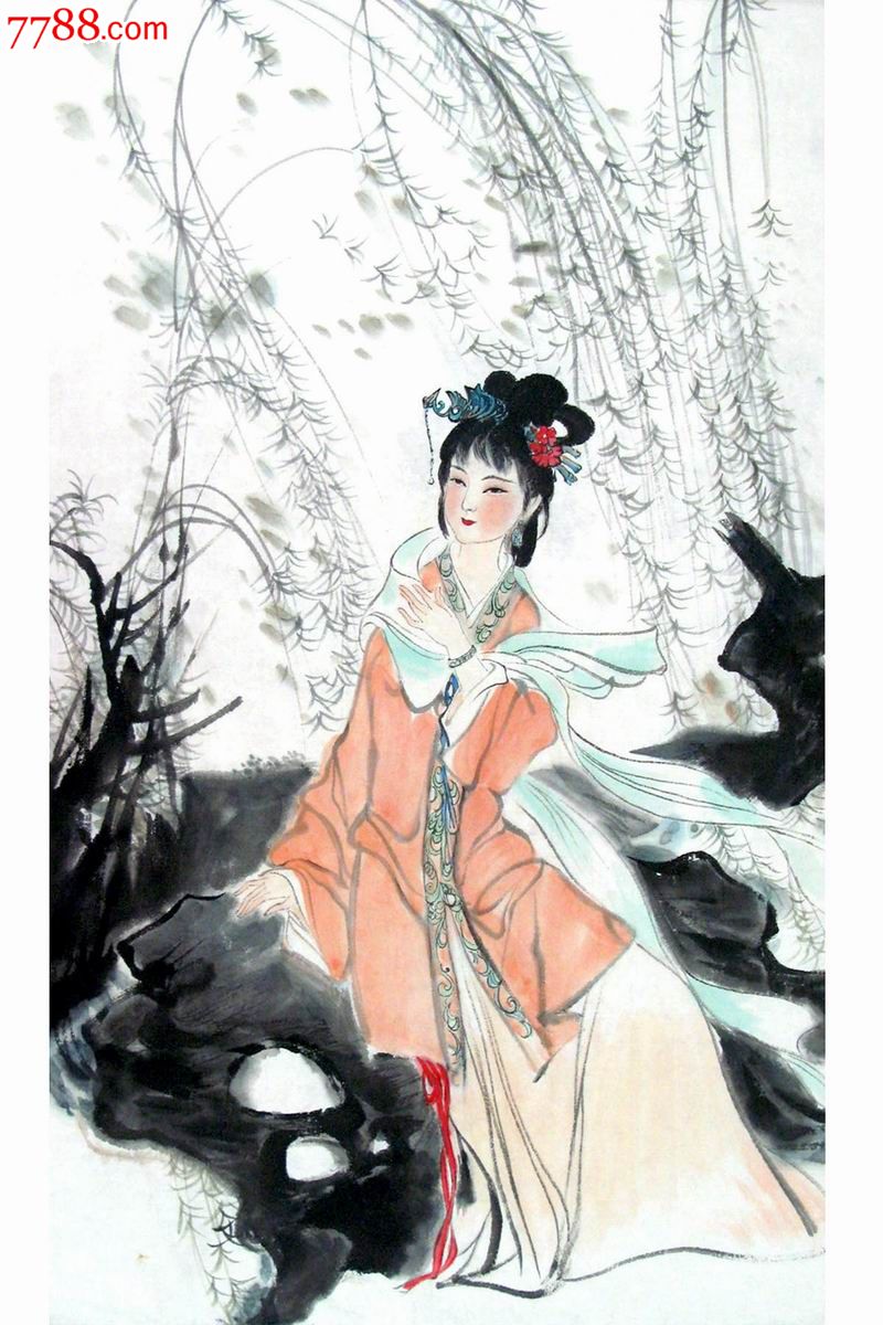 古代仕女图,刘旦宅