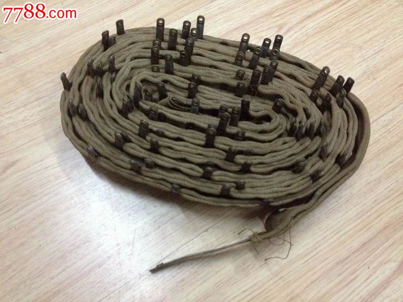 抗战国军进口德国马克沁水冷重机枪弹链