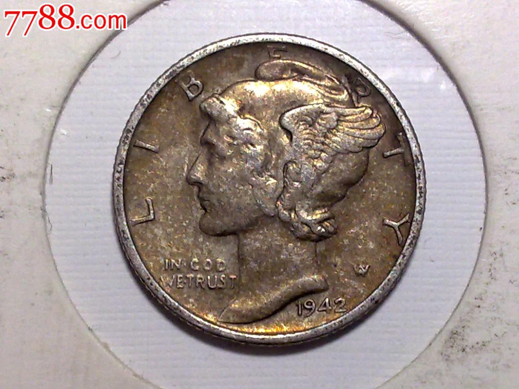 美国1942年10分小飞人银币s版(已经预订,请勿拍下)