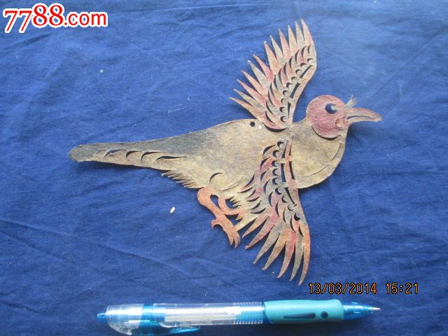 民国,皮影—小鸟