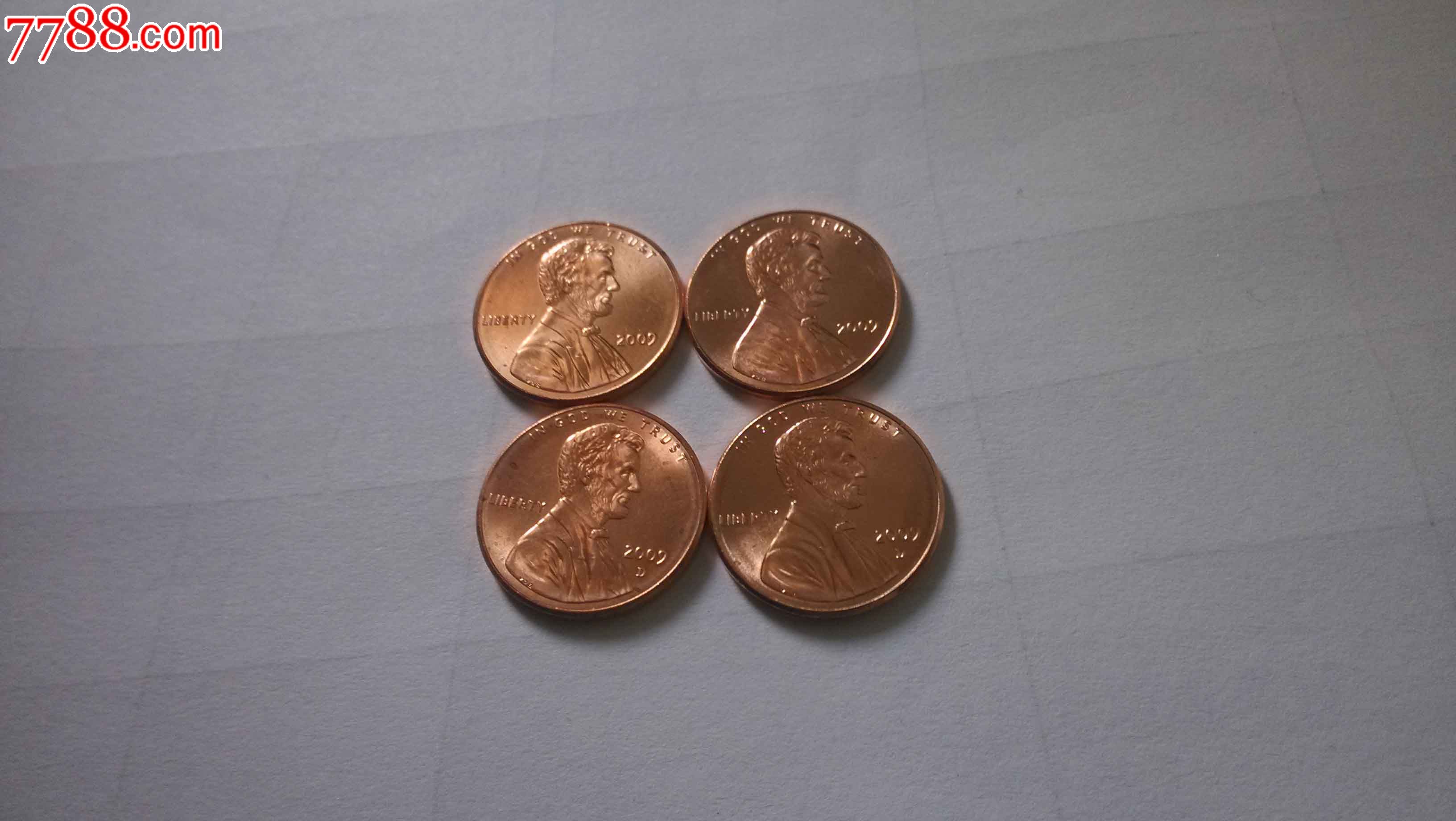 全新2009年美元1美分硬币林肯诞辰200年纪念四枚一套