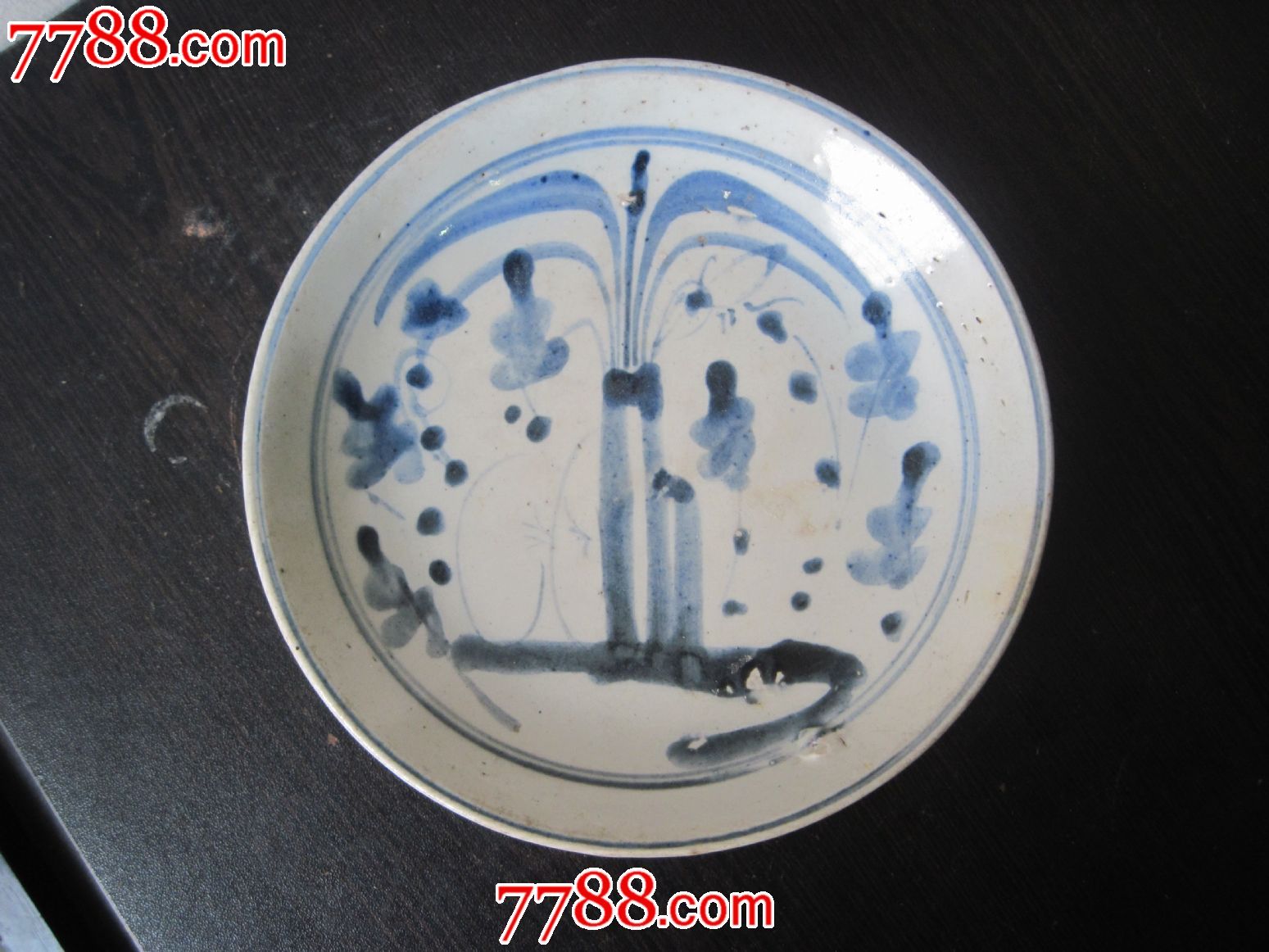 清末青花瓷盘包老包快递收藏品古董转让