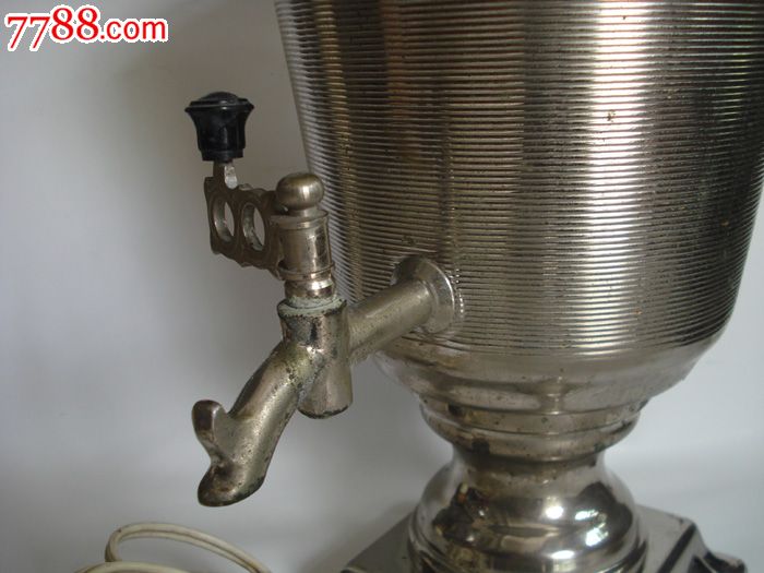 西洋收藏俄罗斯咖啡壶电热水壶电加热壶老式咖啡壶铜电热壶