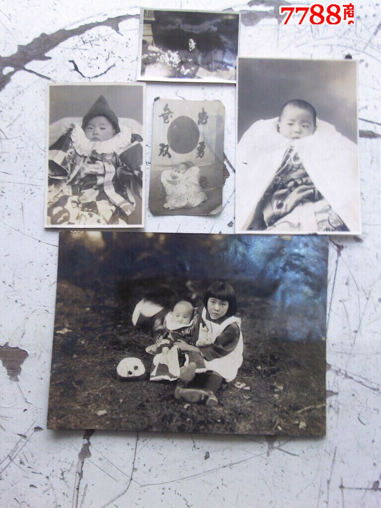 满洲国时期日本儿童照片五张